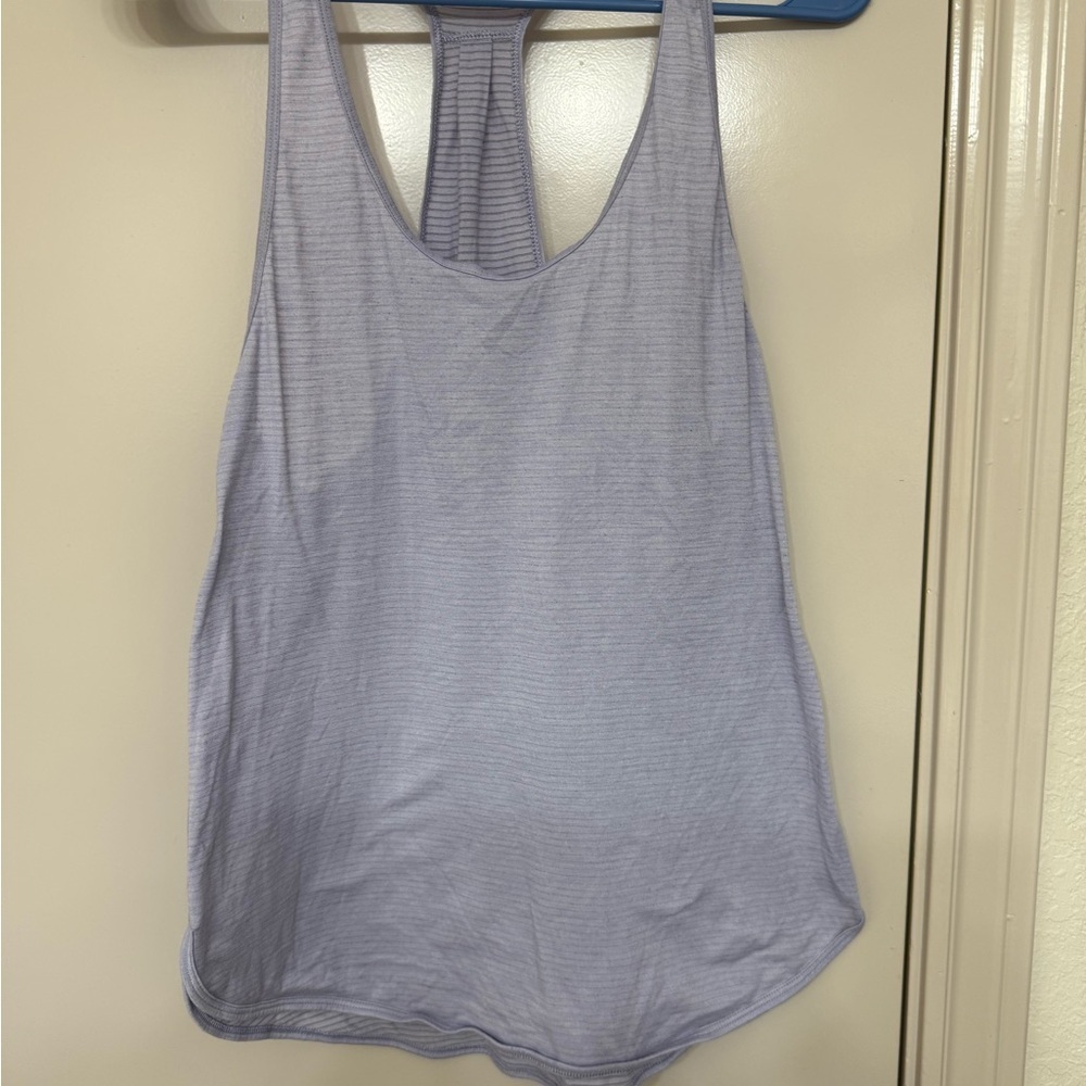 Lululemon Light Lavender with Light Gray Stripes